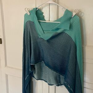 ribbed free people beach over sweater